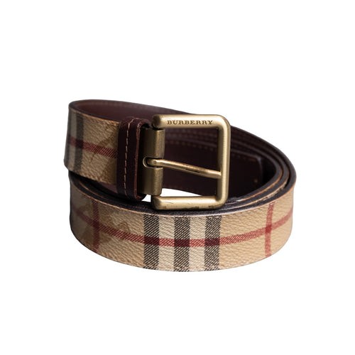 Burberry karierter gürtel - burberry, gürtel im