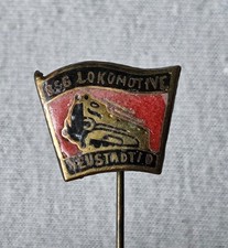 BSG Lokomotive Neustadt Dosse Deutschland DDR Anstecknadel Sammlung Auflösung
