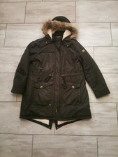 Esprit Wintermantel Gr. 44 Schwarz Innen Fell Damen