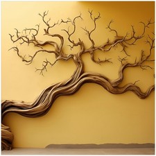 Wallario Glasplatte für Ikea Lack Tisch, 55x55 cm, Motiv: Lebensbaum Skulptur