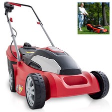 Elektro Rasenmäher 34 cm Schnittbreite 1400 W Fangkorb Hand Schiebe ID6481