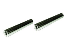 2 x Endrohr Schalldämpfer Chrom 225 mm Hinten Auspuff VW Käfer 1200 1300 1500