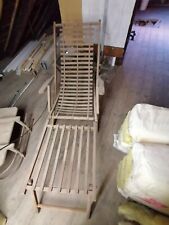 Liegestuhl DDR Gartenstuhl Klappstuhl mit Fußteil OSTALGIE 60/70e