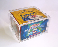 Pokémon Base Set 1. Edition 1999 Display Deutsch LEER (ohne Inhalt) + Acryl-Case