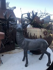 Metall Elch Schwarz 25 Cm