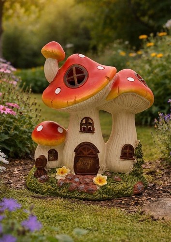 Pilz haus garten solar - pilz, licht