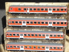 Fleischmann 5646-5648 H0 Set 4 x Silberlinge VK-rot+Steuerwagen DB AG Epoche 5/6