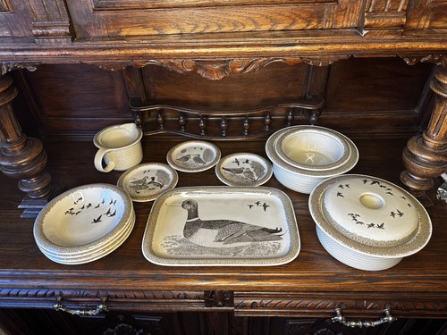 Set mit vogelbild - set,