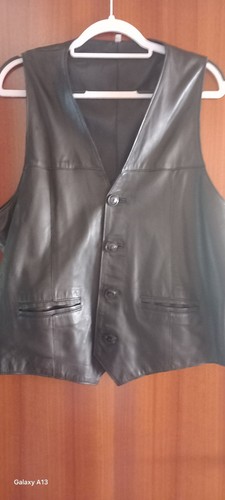 Herren leder weste - leder,