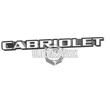 Schriftzug ""CABRIOLET"" in