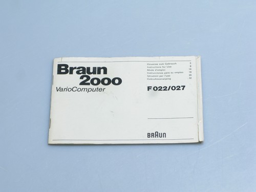 Braun 2000 vario computer - braun,