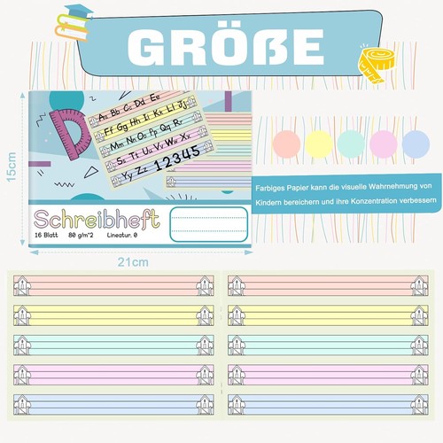 Schreibheft quer lineatur 0 - schreibheft,