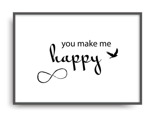 Vintage poster druck happy - poster,