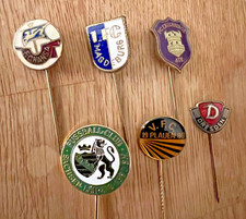 6 Fussball Anstecknadeln OSTDEUTSCHLAND - Top Zustand