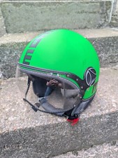 MOMO Motorrad Jethelm Grün L