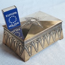 Deckeldose art deco metall - deckeldose,