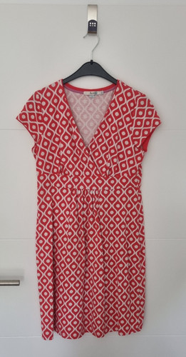 Boden sommerkleid weiß rot - boden, weiß-rot
