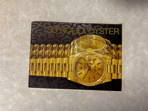 Rolex oyster 1991 booklet - oyster,