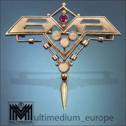 Jugendstil brosche 333 - jugendstil,