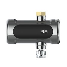 Universal Durchlauferhitzer elektrisch Warmwasserbereiter LED Anzeige Edelstahl