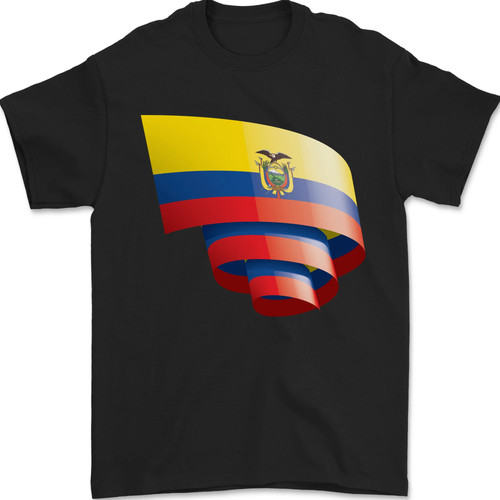 Curled ecuador flag ecuadorian - ecuador,