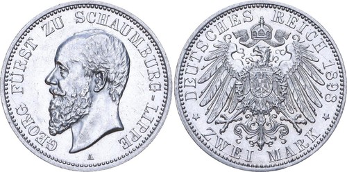 Mark 1898 schaumburg lippe - 1898, schaumburg-lippe