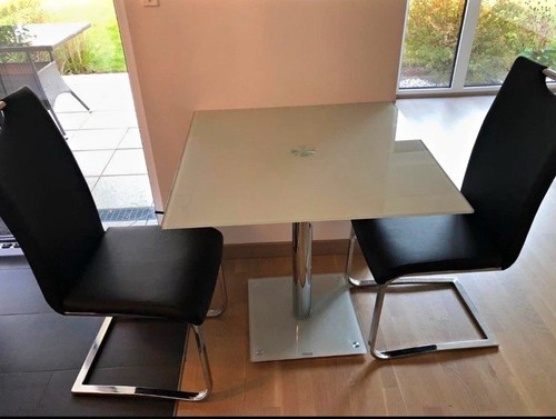 Tlg set quadrat glastisch - set:,