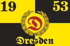 Fahne Flagge Dresden 1953