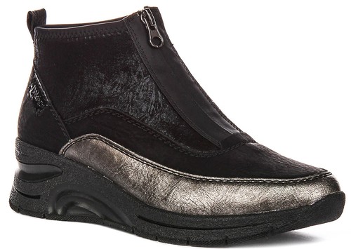 Rieker front zip casual ankle - rieker,