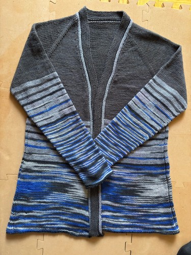Jacke cardigan handgestrickt - cardigan,