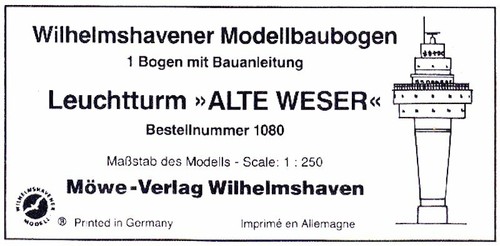 Wilhelmshavener modellbaubogen - wilhelmshavener,
