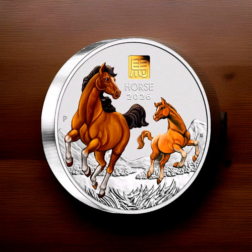 Silver coin lunar - 1, kg