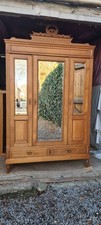 antiker wunderschöner  Jugendstil Kleiderschrank /  passende Spiegelkommode