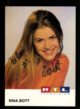 Nina Bott RTL Autogrammkarte