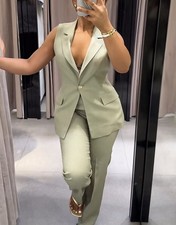 Zara Anzug Mintgrün Neu Mit