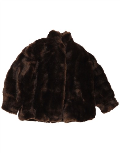 Vintage damen kunstfell mantel - damen,