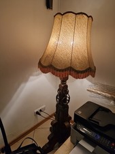 Stehlampe 160cm Retro Design StoffSchirm Wohnzimmer.