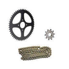 Ritzel 10Z + Kettenrad schwarz