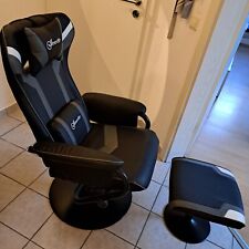Gaming Stuhl von Vinsetto mit Fußhocker, Kopf- und Lendenkissen Relaxsessel
