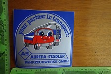 Alter Aufkleber Verkehr PKW LKW Krad AUREPA-STADLER Fahrzeugwerke