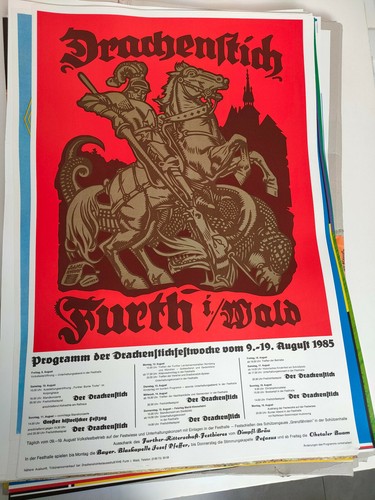 Plakat drachenstich furth - drachenstich,