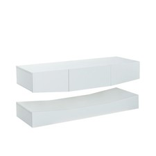 TV-Schrank Weiß zweistufiges