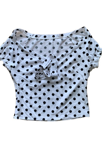 Cropped top croptop gepunktet - top,
