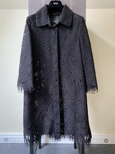 Seventy by Sergio Tegon Kurz-Mantel Schwarz Allover-Spitze S 34/36 wNEU NP399,-