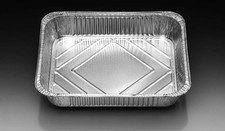 100 Aluminiumschalen Menüschalen Assietten 227x177x30 mm 950ml + Deckel