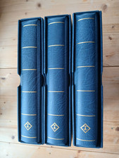 3 Stück Leuchtturm Excellent DE Ringbinder blau