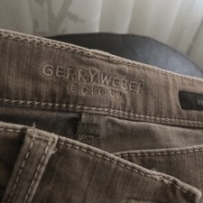 Hose Gr.38R  Gerry Weber Model Irina wie neu hellbraun top Verarbeitung 