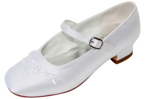 Hbh satin kommunionschuhe - satin,