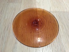 Glasbutzen 10cm hellbraun - mundgeblasene Butzenscheiben 