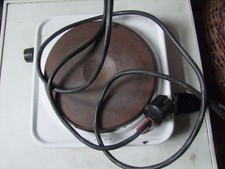 AKA Electric DDR Kochplatte Emallie alt Elektrokochplatte Kocher Camping + Kabel